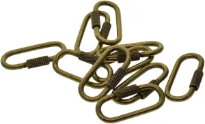 10 Pcs Heavy Duty Steel Oval O Screw Lock Quick Link Connector Carabiner Keychains Key Ring Clasp Hook Lanyard DIY