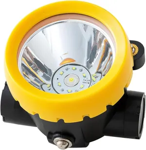 10W Cordless Safety Helmet Coal Mine Light, Miner's Head Mine Light Rechargeable LED Head Light 2200Mah Explosion-Proof Head-Mounted Headlamp for Hiking Outdoor Working