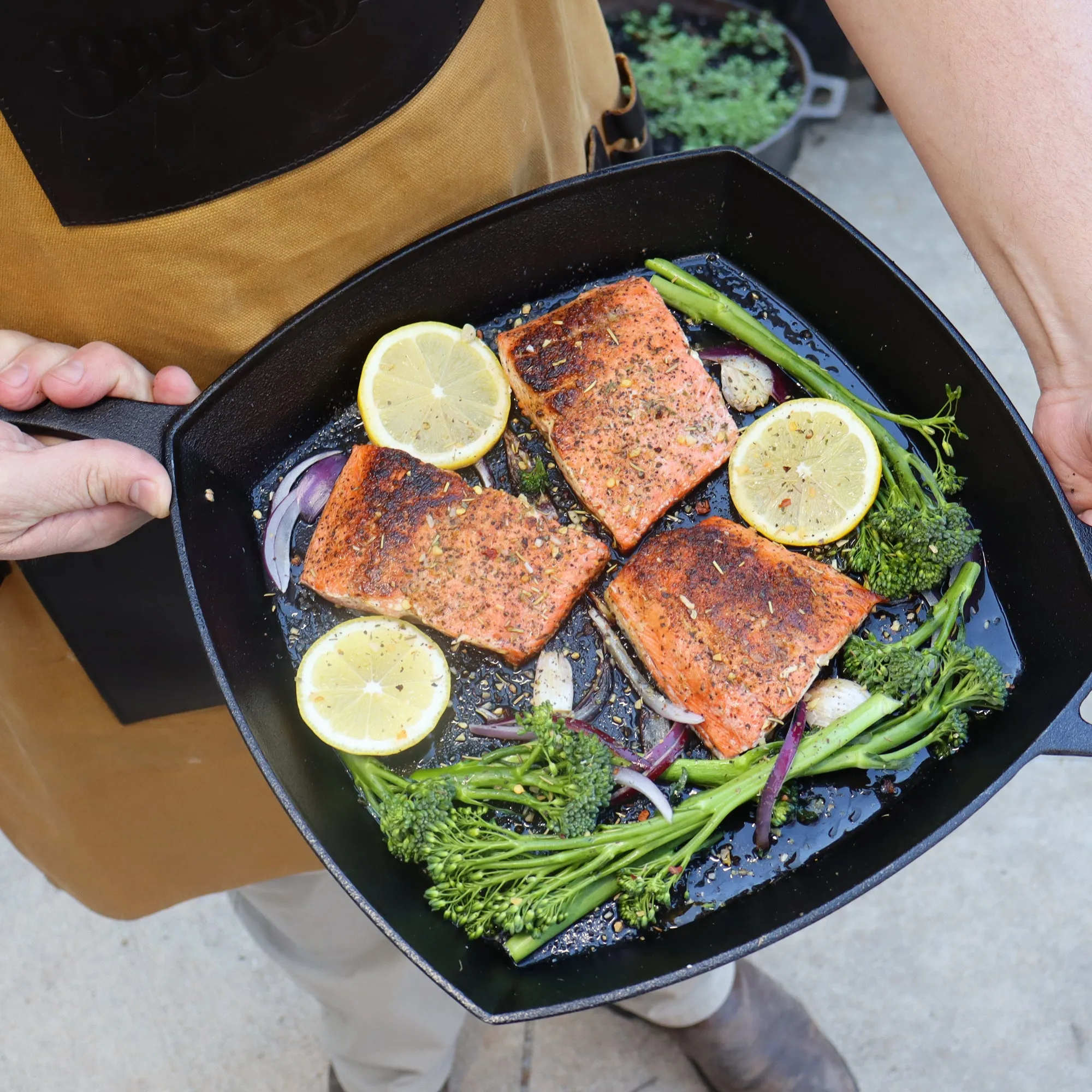 12-in Cast Iron Square Skillet