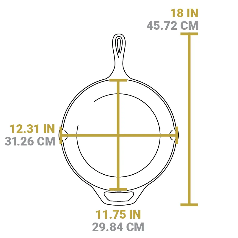 12 Inch Cast Iron Scouts Skillet 