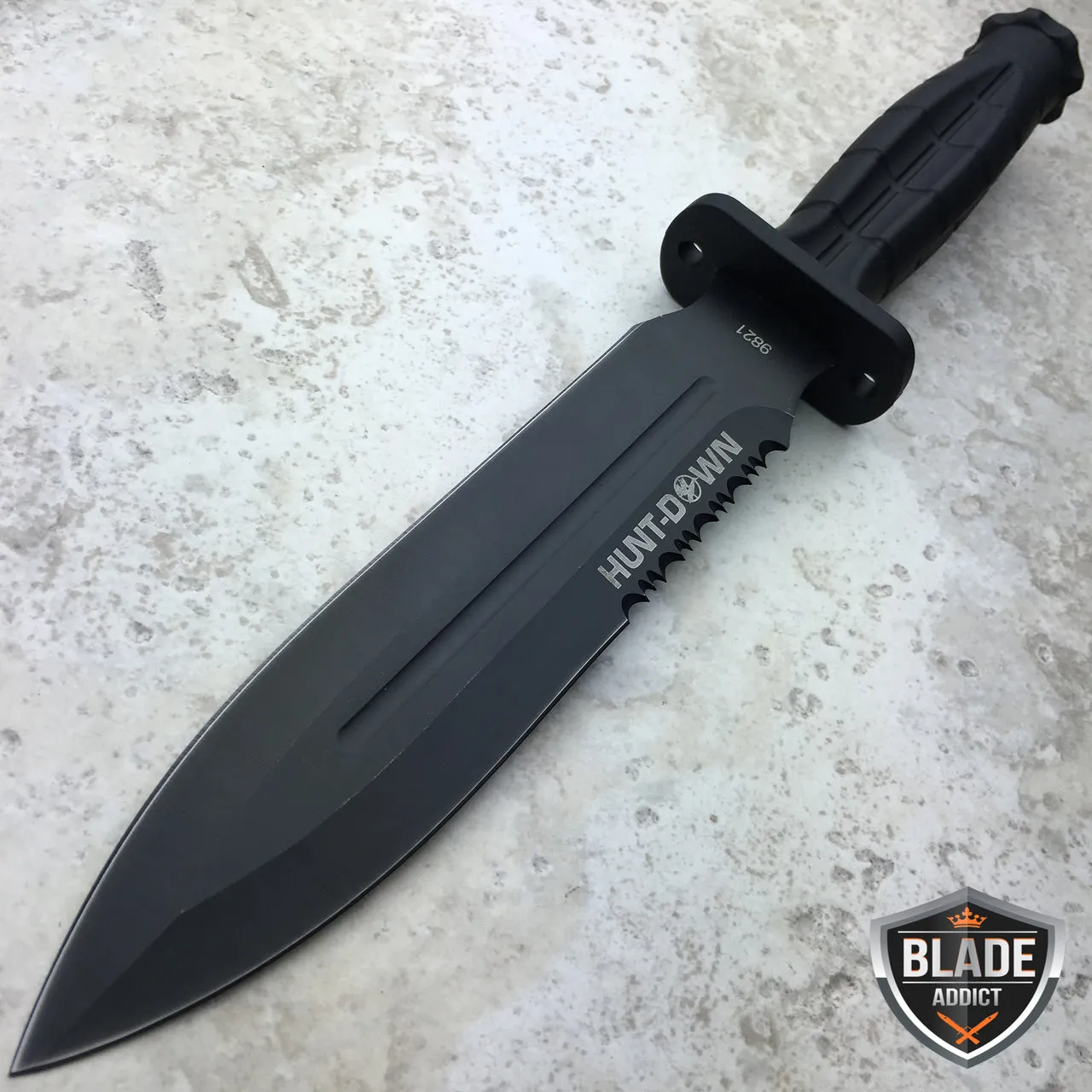12" Tactical Bowie Fixed Blade Survival Knife