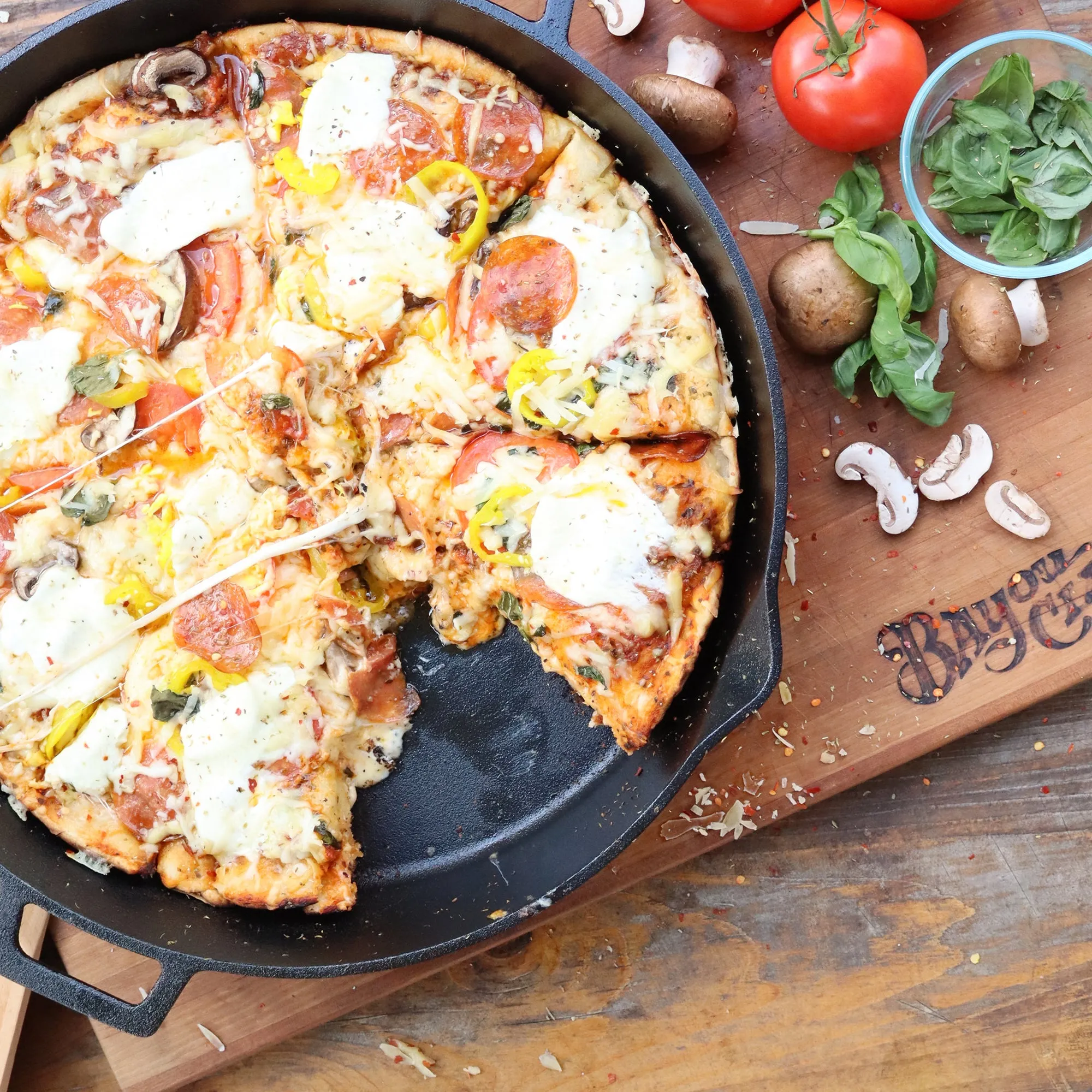 16-in Cast Iron Double-Handled Skillet