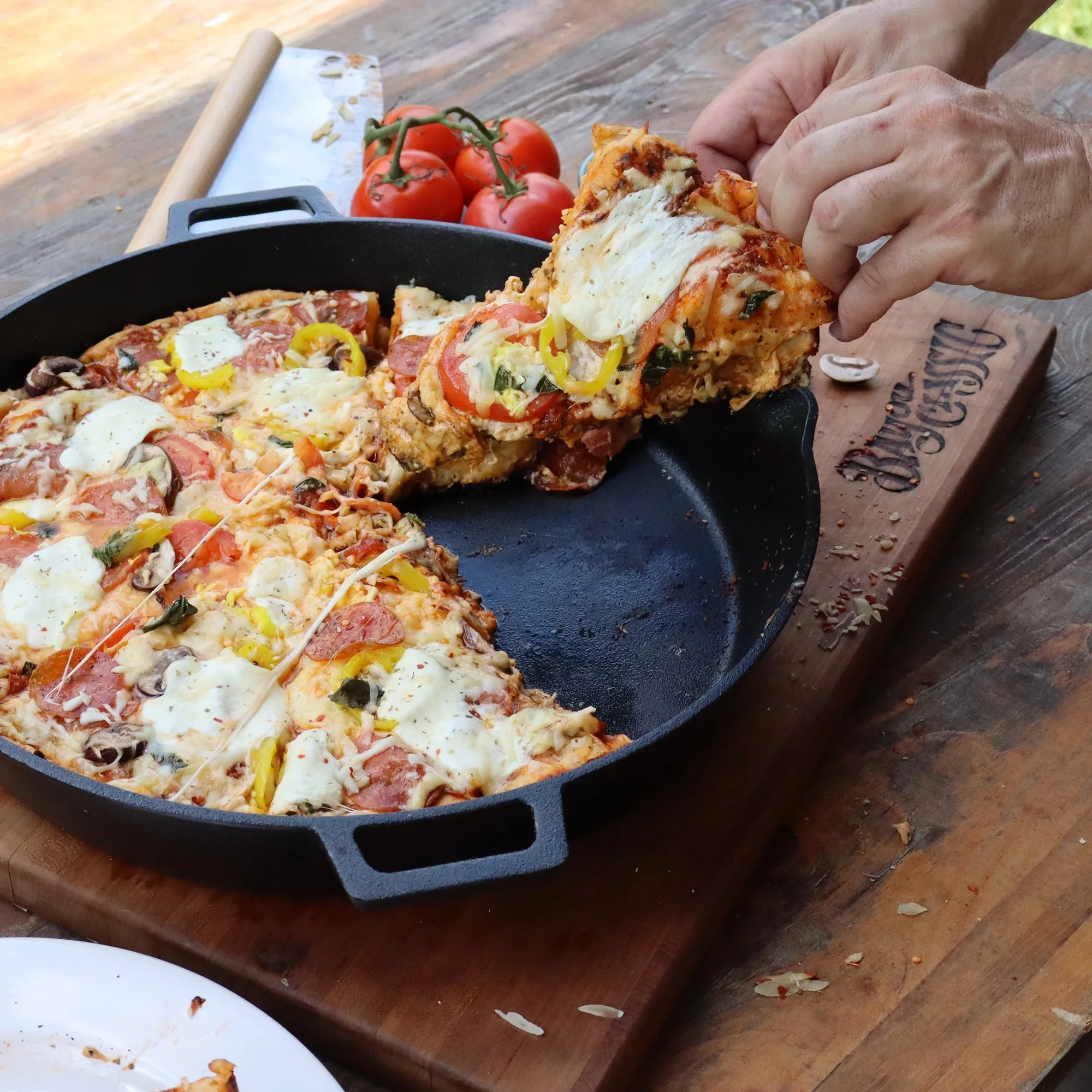 16-in Cast Iron Double-Handled Skillet