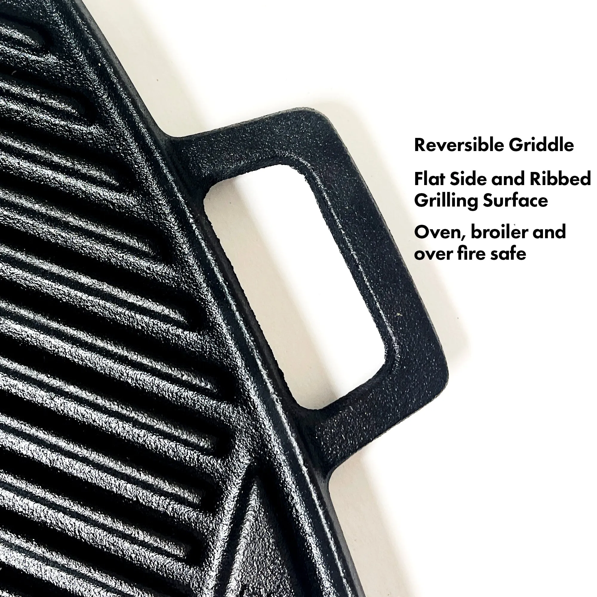 18-in Cast Iron Reversible Griddle
