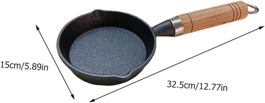 1pc Mini Frying Pan Iron Pancake Pan for Breakfast for Camping and Outdoor Activities Easy to Clean and Store