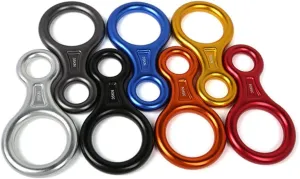 1Pc Outdoor Ring Climbing Rappelling Device Anodized Finish Versatile Gear for Mountain Climbing Ice Climbing and Rescue Operations Random Color