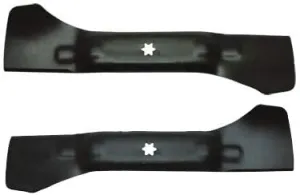 2 x 53.5 cm (42 inch) Lawn Tractor Knife Set For MTD/Gutbrod/Yard Man/Fleurelle 742-04024 and 742-04025/742-04080 and 742-04081/742-0670A and 742-0671A – Right and Left