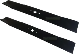 2 x 53.5 cm Lawn Tractor Blade Set for MTD/Wolfgarten/Gutbrod/Yardman AG H 165 180 5165 6145 8155 180/107 200/107 T - 742-0674