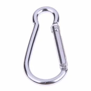 20pcs Silver Aluminum Alloy Spring Carabiner