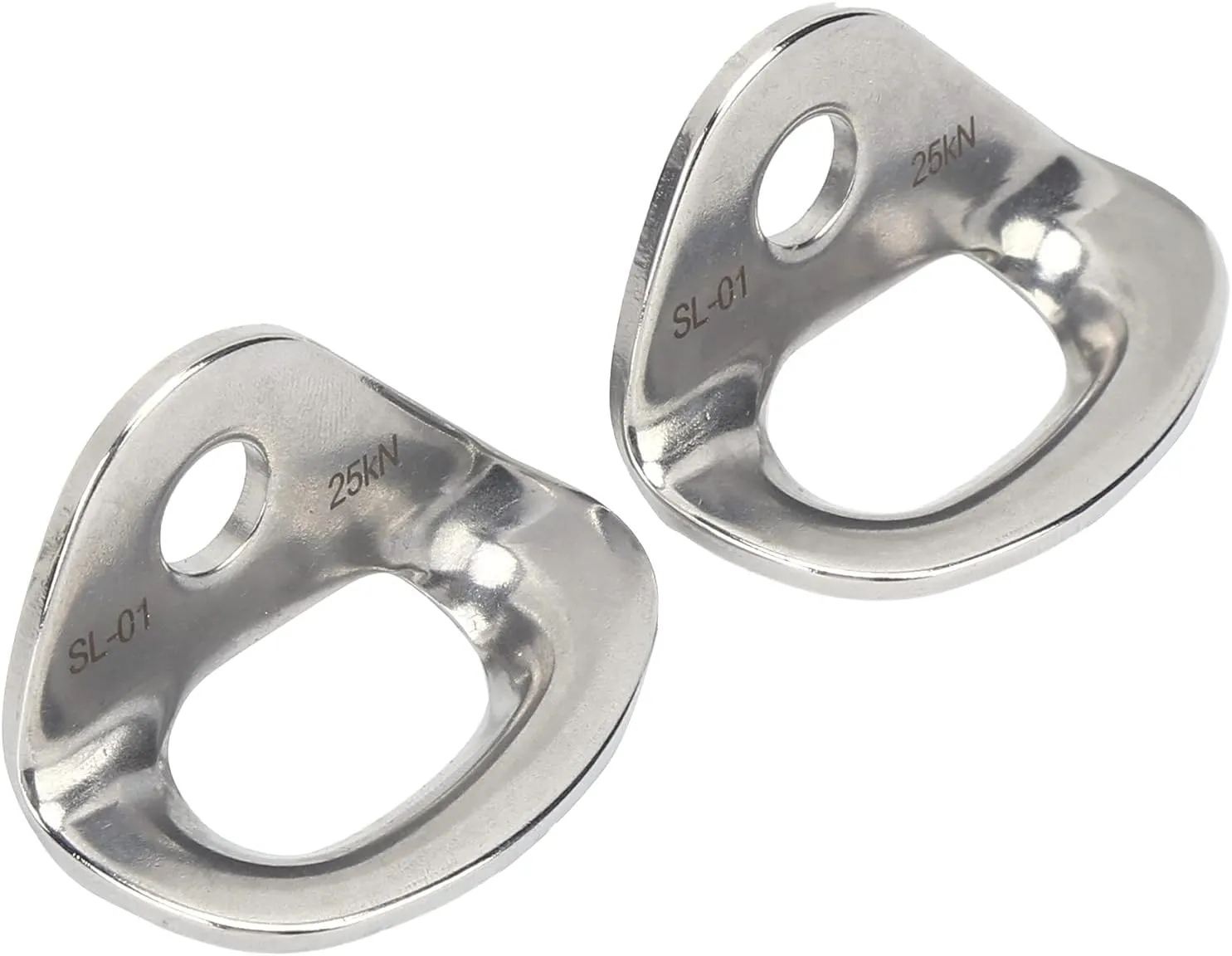 2Pcs Climbing Hangers, Stainless Steel Rock Climbing Anchors Climbing Bolts for Drilling Exploration Indoor Climbing