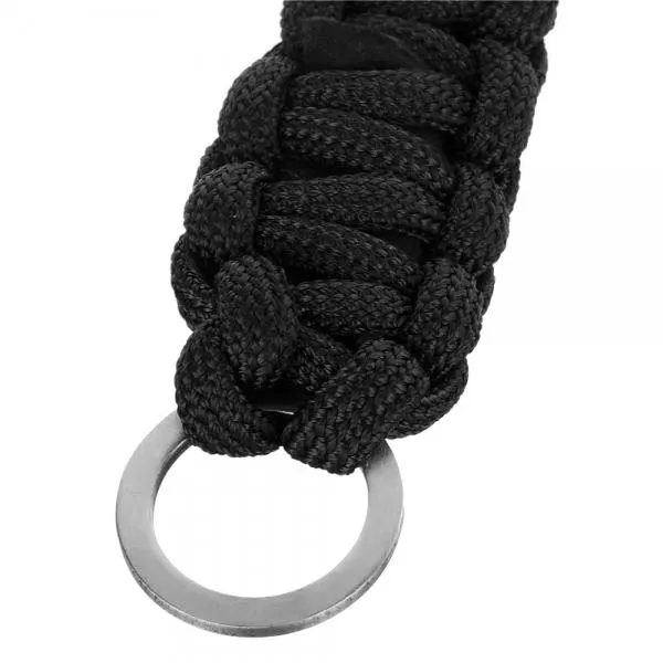 3-in-1 Outdoor Military-Spec Parachute Rope Bracelet - Black