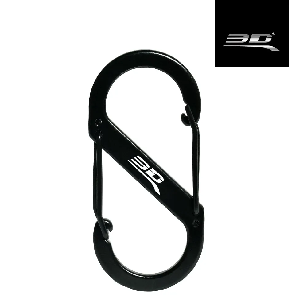 3D ALUMINUM CARABINER - S-Shaped