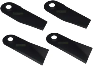 4 x 17.6 cm lawn mower blades - set for COUNTAX 42 inch CONTRA CUT / 16806901, 16806902