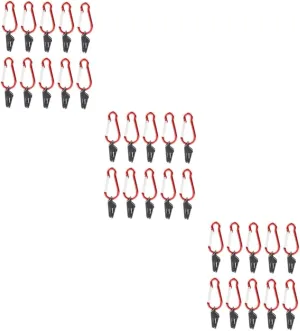 40 Pcs Camping Tent Buckle Plastic Rv Alligator Clip