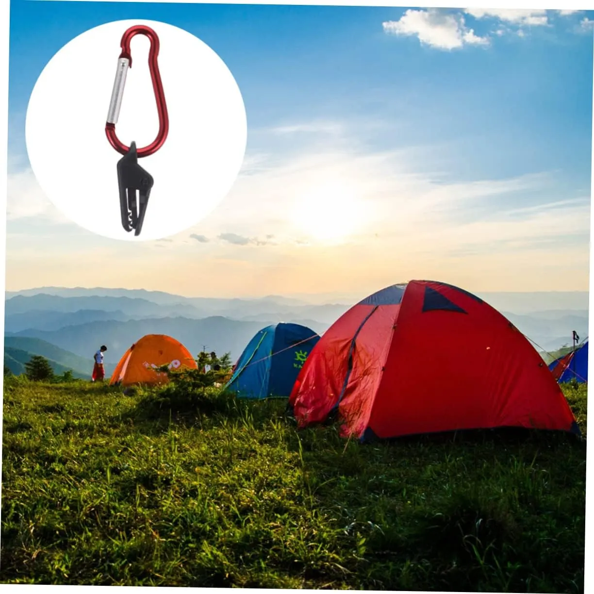 40 Pcs Camping Tent Buckle Plastic Rv Alligator Clip
