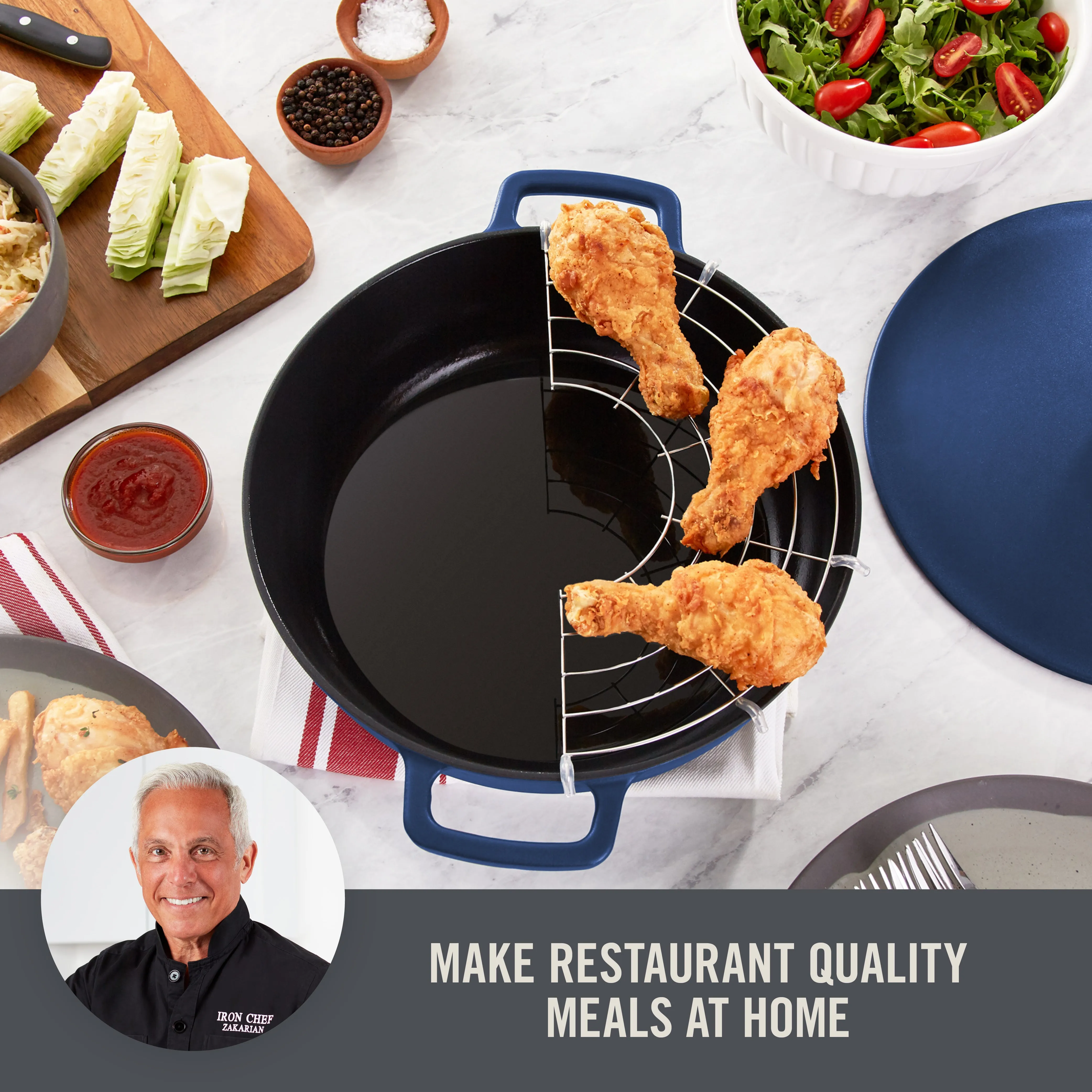 4.5 Qt. Nonstick Cast Iron Braiser