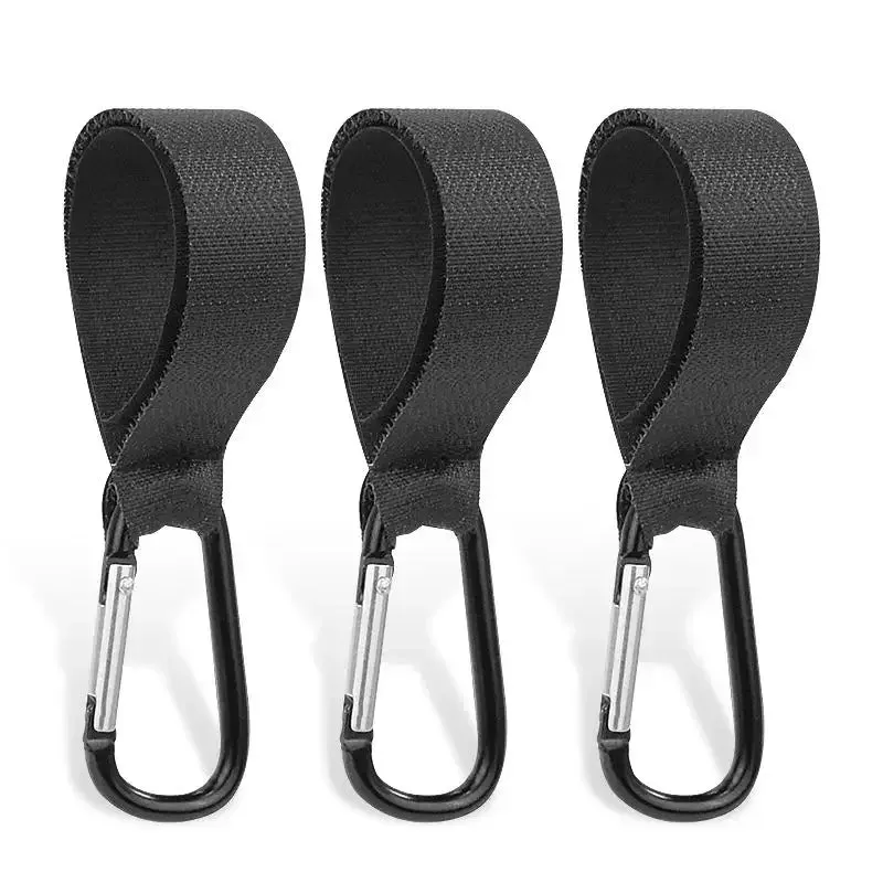 5/2Pcs Baby Stroller Hook Clips – Aluminum Alloy Carabiner, Cart Organizer, Diaper Bag, Shopping Pram Hook Hanger, Stroller Accessories