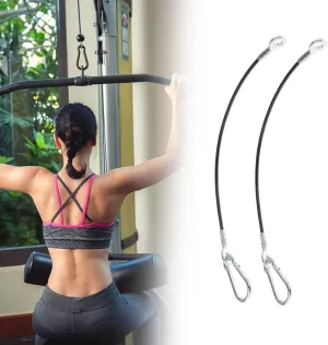 5X 2 Pieces Steel Cable Rope for Fitness Pulley System Replacement