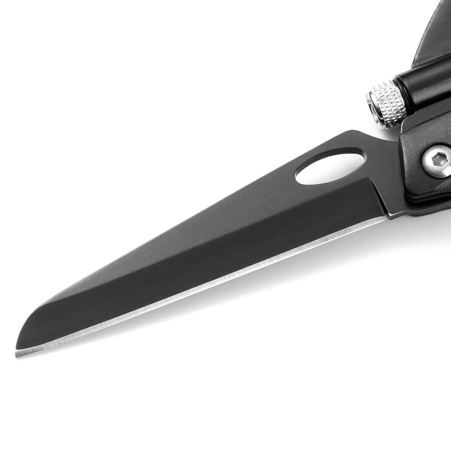 7 in 1 Aluminum Pocket Multitool Carabiner Knife with LED Flashlight&Screwdriver