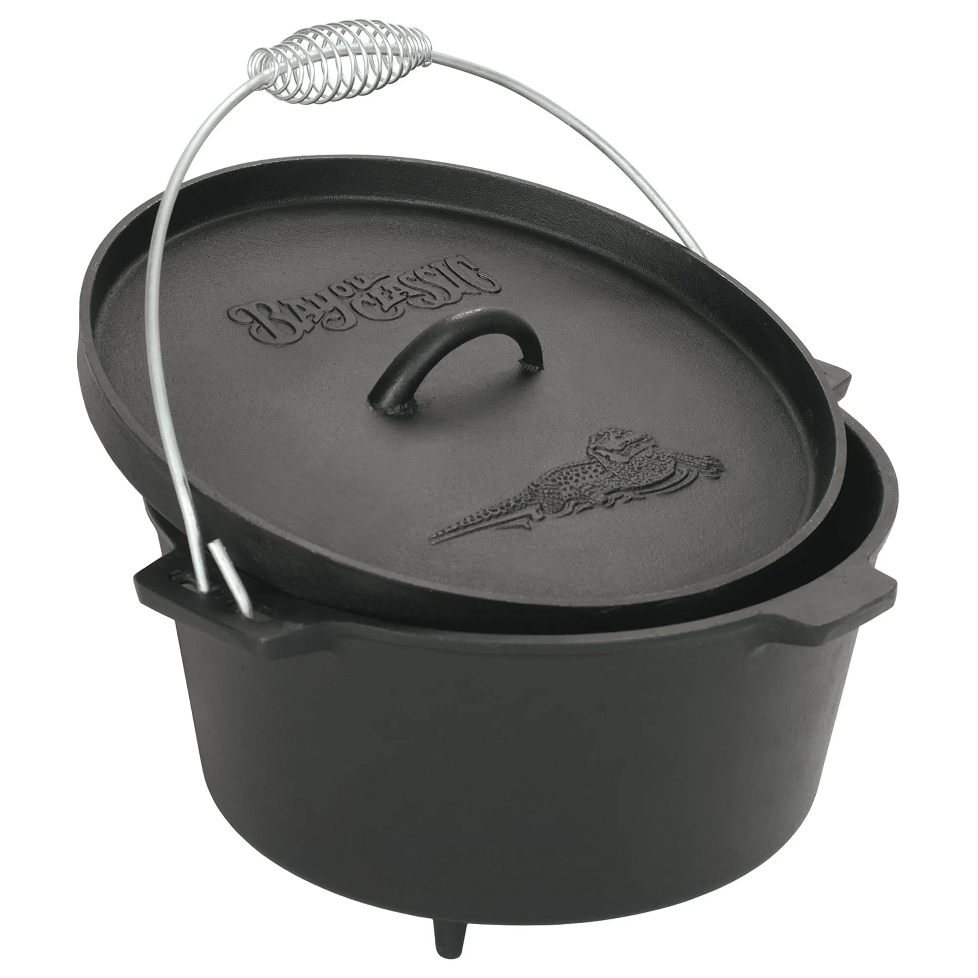 8-qt Cast Iron Camp Dutch Oven with feet