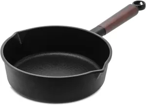 9 Inch Nonstick Aluminium Casting Deep Frying pan Saute Pan pot skillet,Titanium Scratch Resistant Coated, Compatible with All Stovetops (Gas, Electric & Induction)