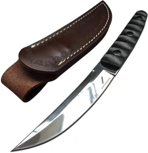 9.6-inch Tanto Fixed Blade Knife, Tactical 9Cr18Mov Steel Katana Blade, G10 Handle, for Outdoor Survival Camping Hunting