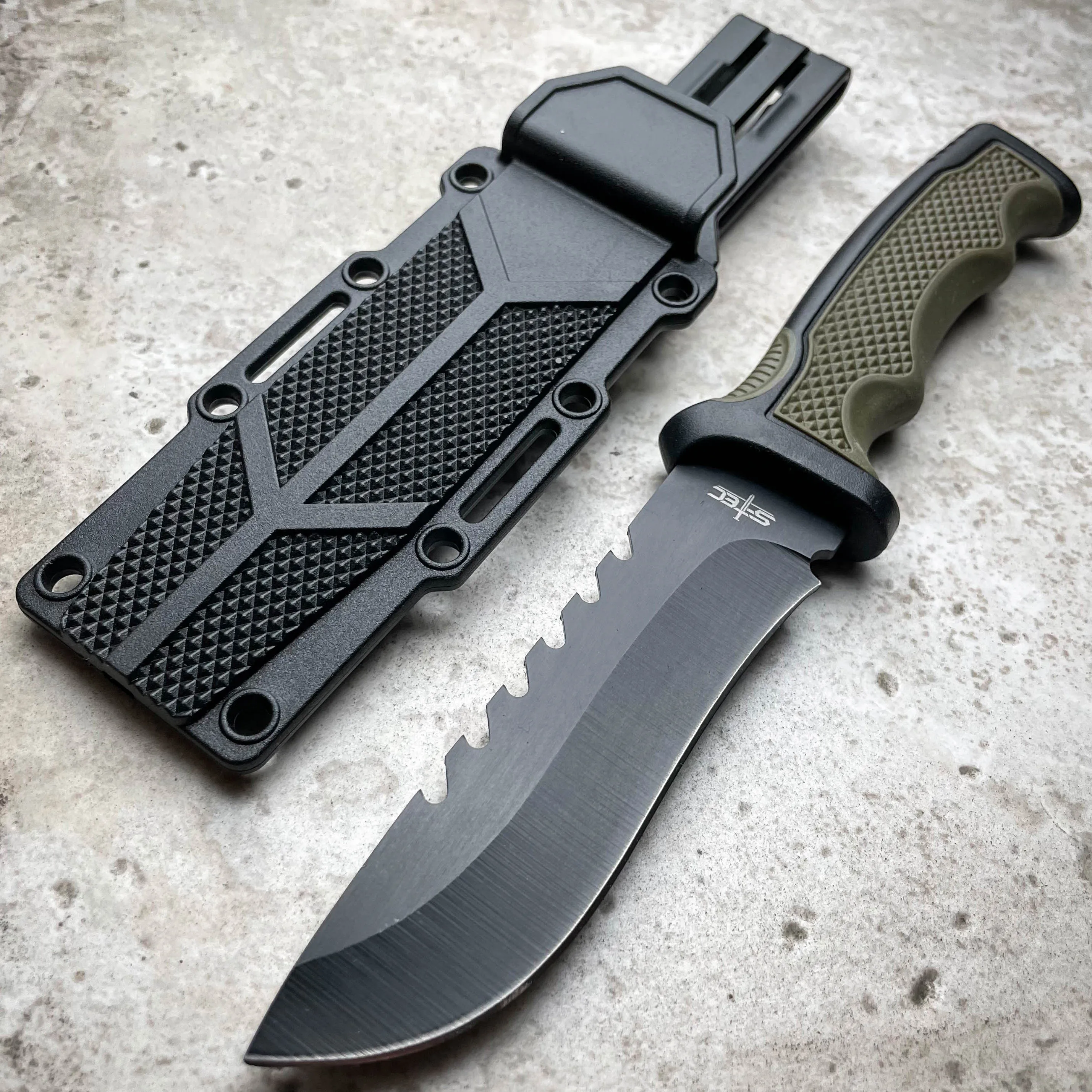 9" Military Tactical Combat Hunting Fixed Blade Survival Camping Outdoor Knife