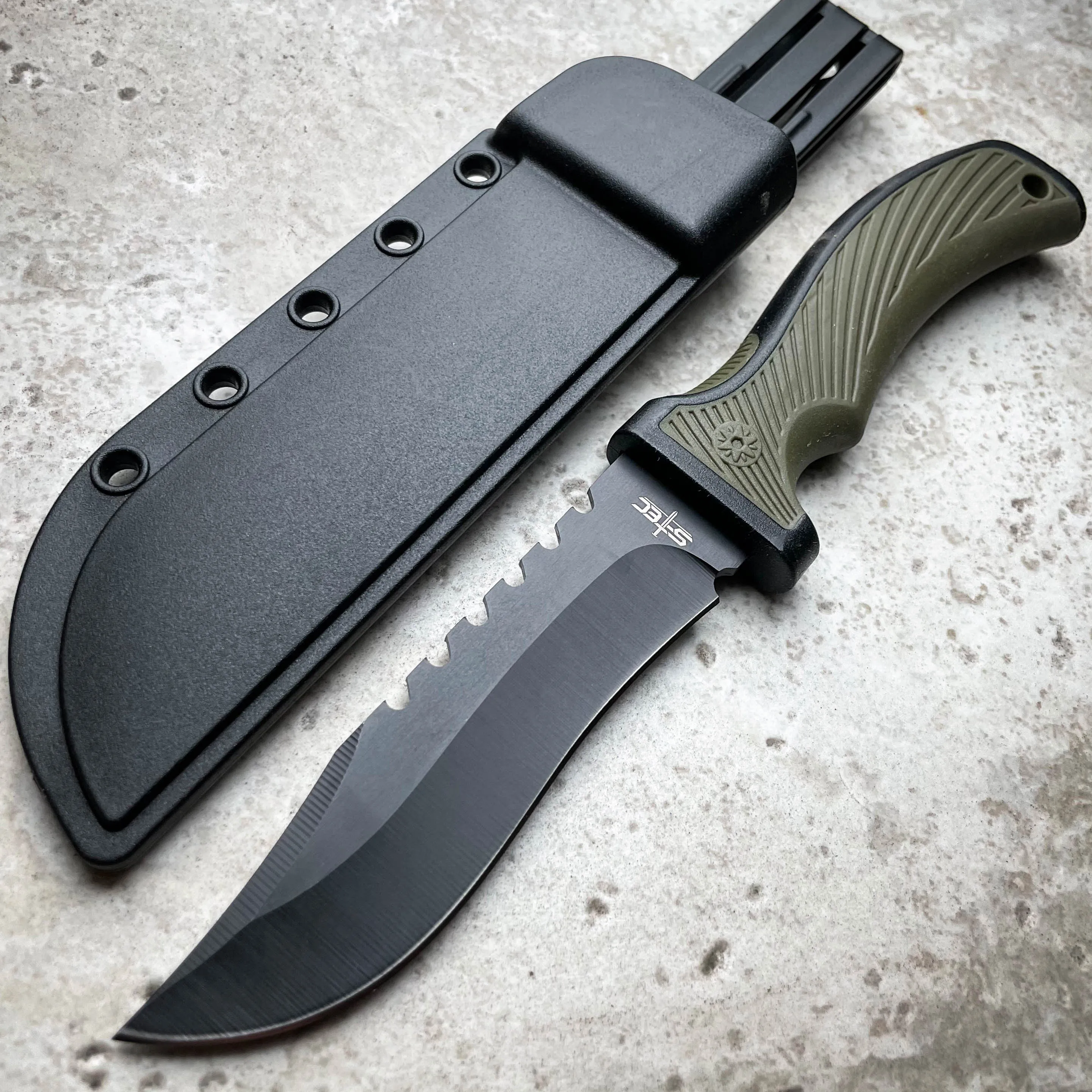 9" Military Tactical Combat Hunting Fixed Blade Survival Camping Outdoor Knife