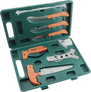 ACCUSHARP Complete Game Processing Kit with Knife Sharpener and Carrying Case for Hunting, Camping, Hiking and Outdoor Use