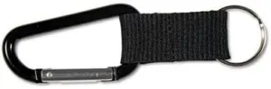 Advantus - Carabiner Key Chains Split Key Rings Aluminum Black 10/Pack "Product Category: Breakroom And Janitorial/Building Safety & Security Products"