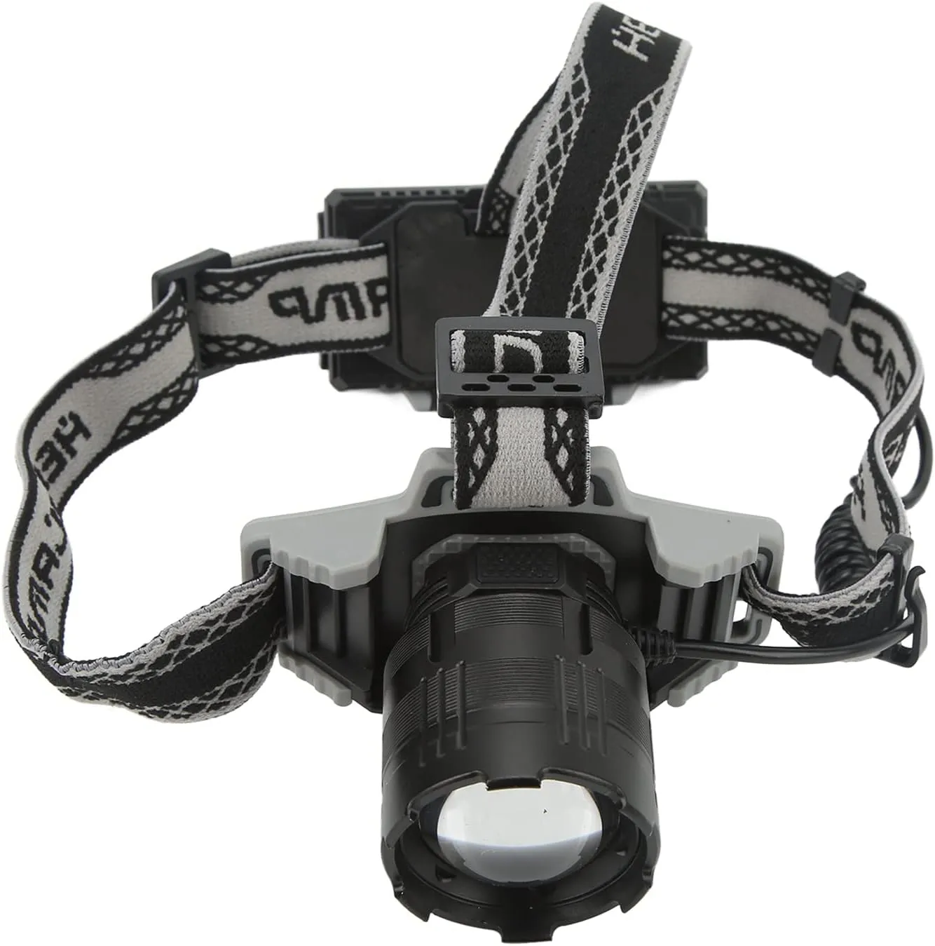 Airshi Rechargeable LED Headlamp, Waterproof Telescopic Zoom 170 Degree Adjustable LED Head Torch 30W for Night Driving Hiking