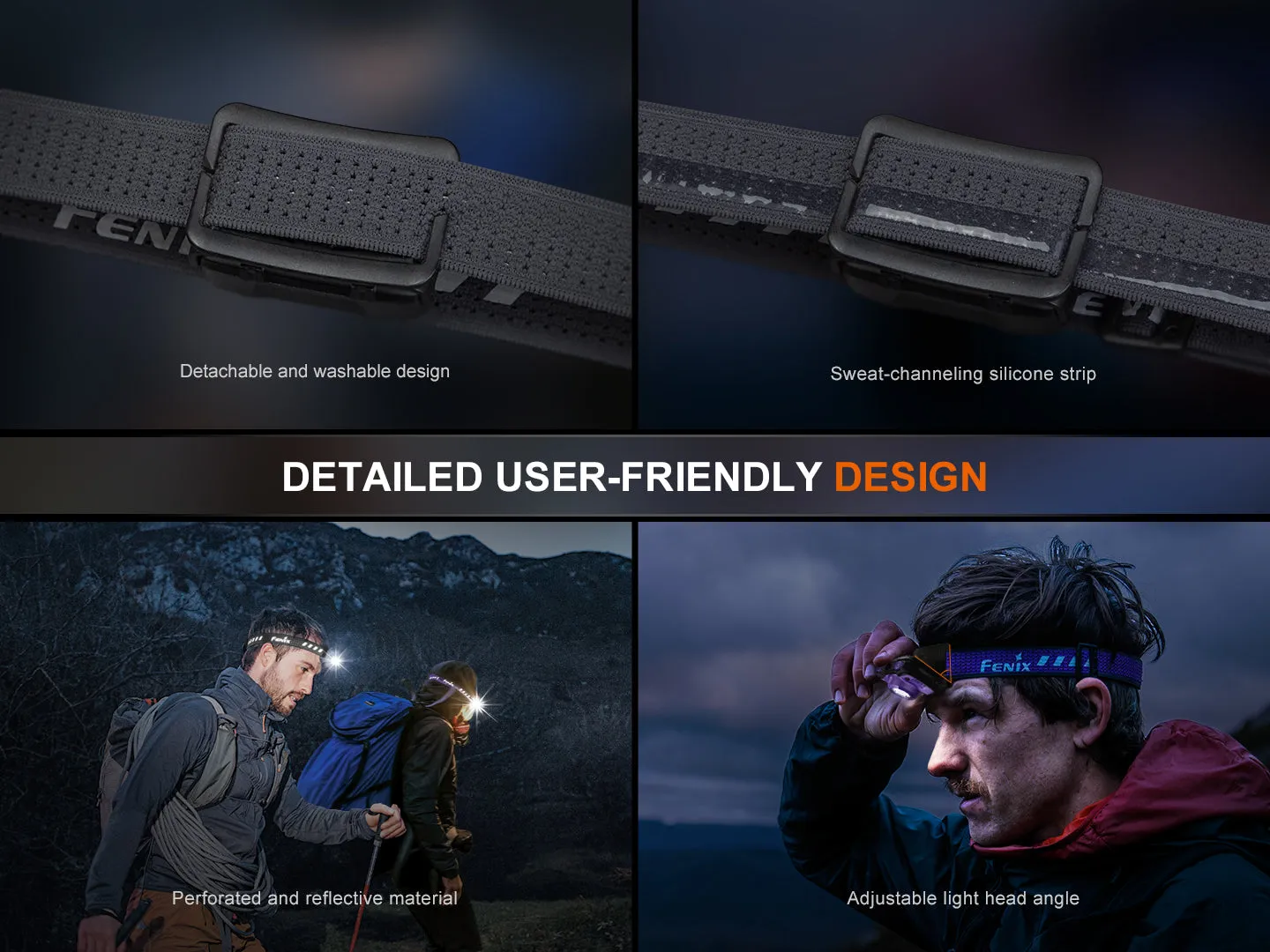 Anniversary sale - Grey Clean lines Fenix Headlamp Gun V2.0 HL12R