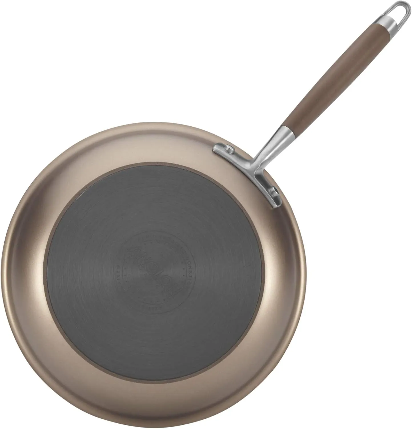 Anolon Advanced Nonstick Fry Pan Hard Anodized Skillet Set, 10 Inch and 12 Inch, Light Brown