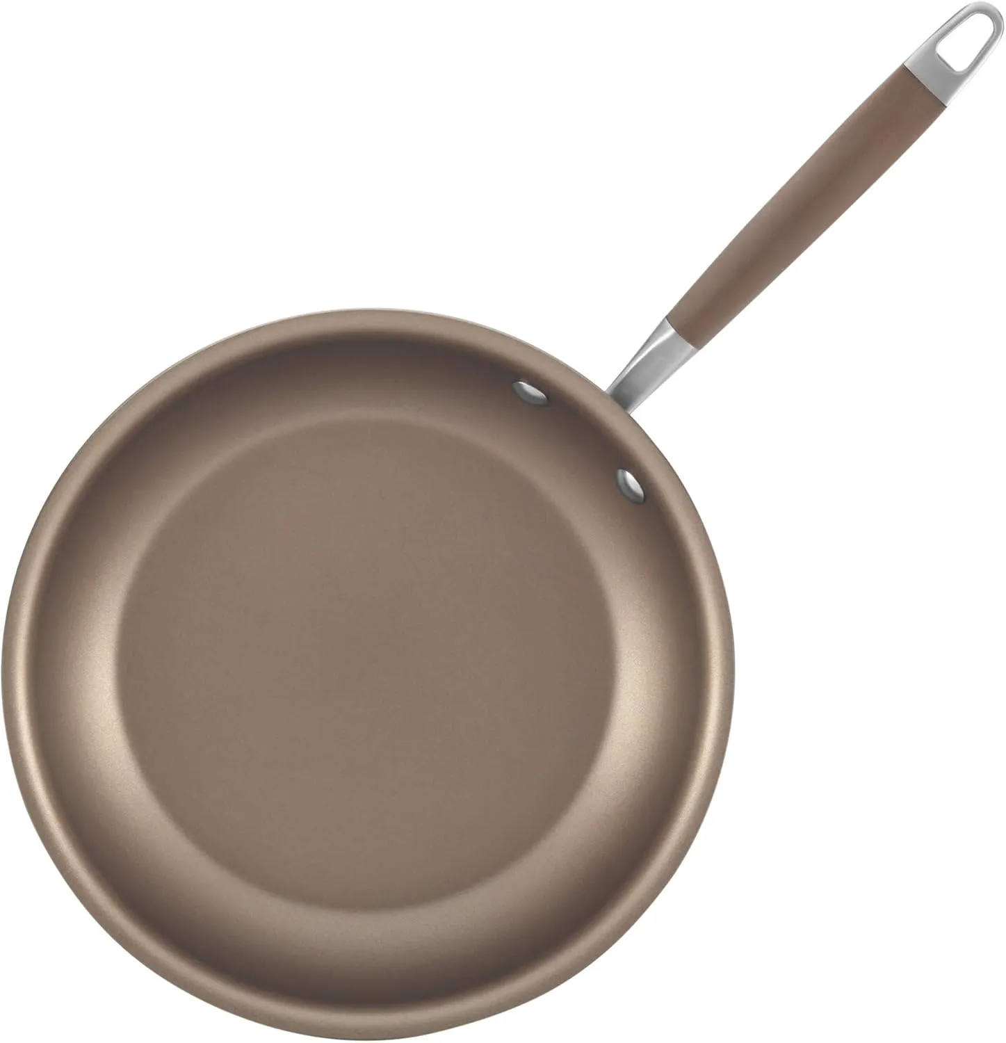 Anolon Advanced Nonstick Fry Pan Hard Anodized Skillet Set, 10 Inch and 12 Inch, Light Brown