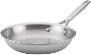 Anolon Triply Clad Stainless Steel Frying / Fry Pan / Skillet - 12.75 Inch, Silver
