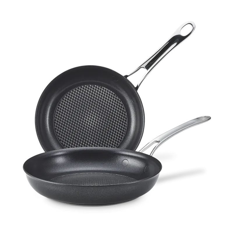 Anolon X Nonstick French Skillet Twin Pack Induction Suitable – 21cm 25cm
