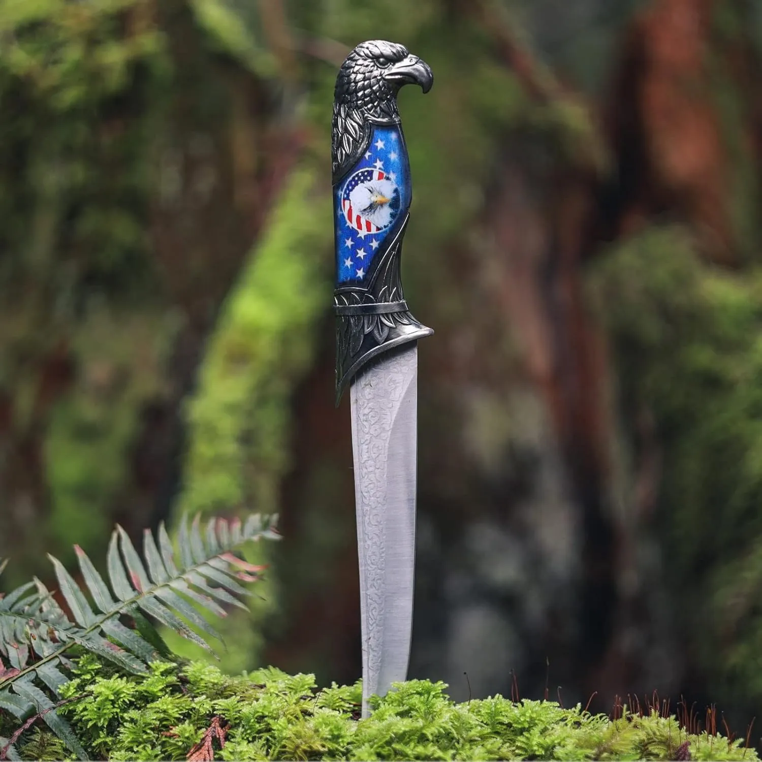 ASR Outdoor 13 Inch Collectors Hunting Knife Decorative Scabbard and Handle with Animal Head (Many Styles)