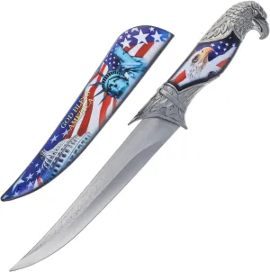 ASR Outdoor 13 Inch Collectors Hunting Knife Decorative Scabbard and Handle with Animal Head (Many Styles)