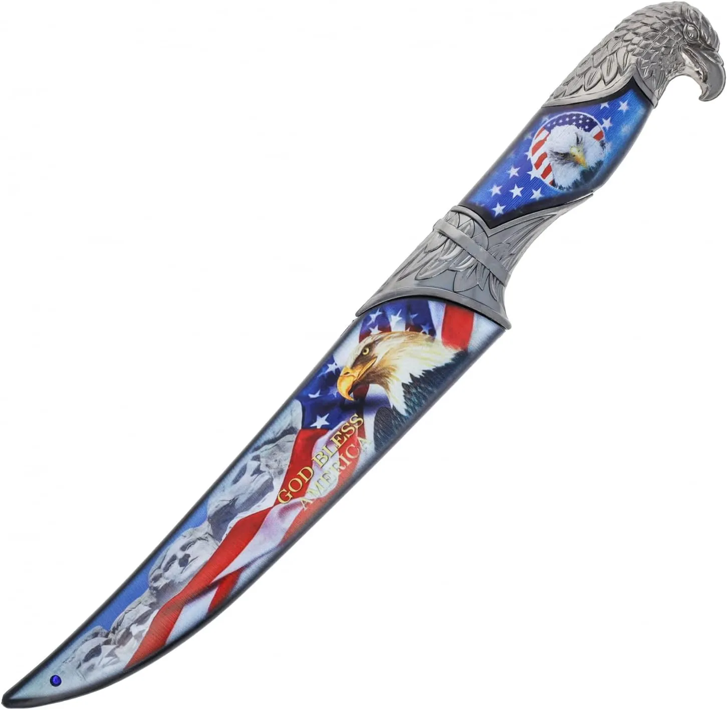 ASR Outdoor 13 Inch Collectors Hunting Knife Decorative Scabbard and Handle with Animal Head (Many Styles)