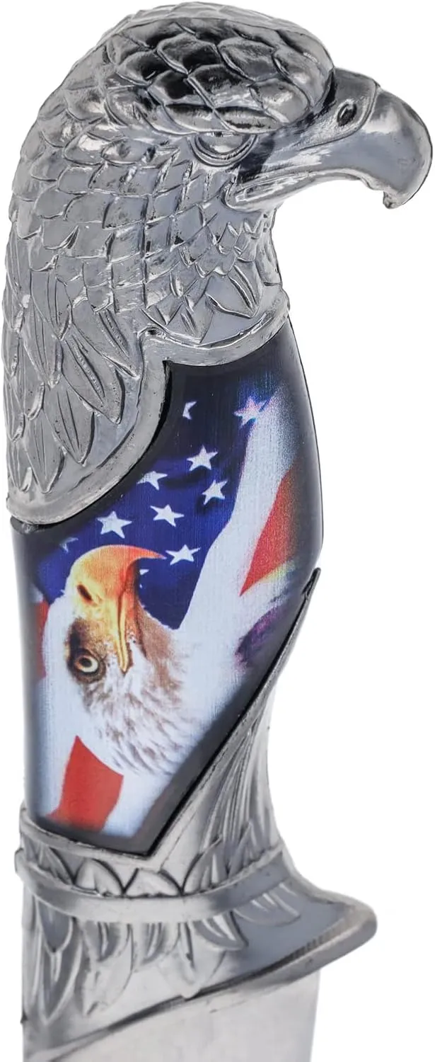 ASR Outdoor 13 Inch Collectors Hunting Knife Decorative Scabbard and Handle with Animal Head (Many Styles)