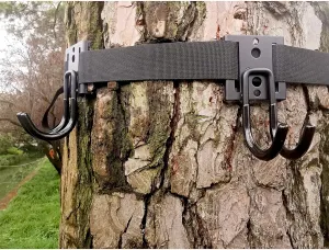 Auscamotek Tree Stand Strap Bow Hangers with Metal Hooks for Treestand Platform Saddle Hunting Accessories