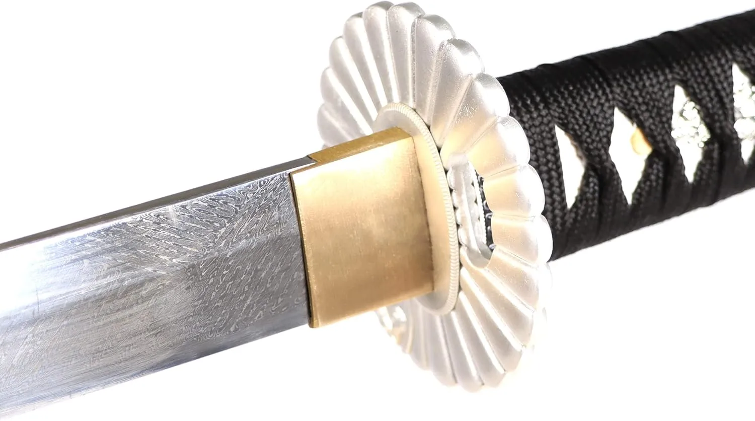 Authentic Hand-Forged Samurai Katana – Full Tang 1095 High Carbon Steel, Razor-Sharp Blade, Practical for Martial Arts & Collectors