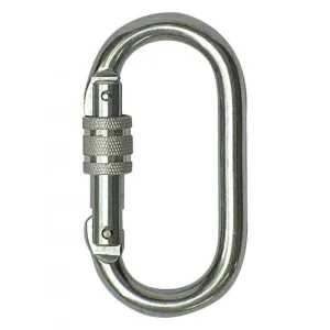 AXIS STEEL OVAL SCREW GATE CARABINER 25kN