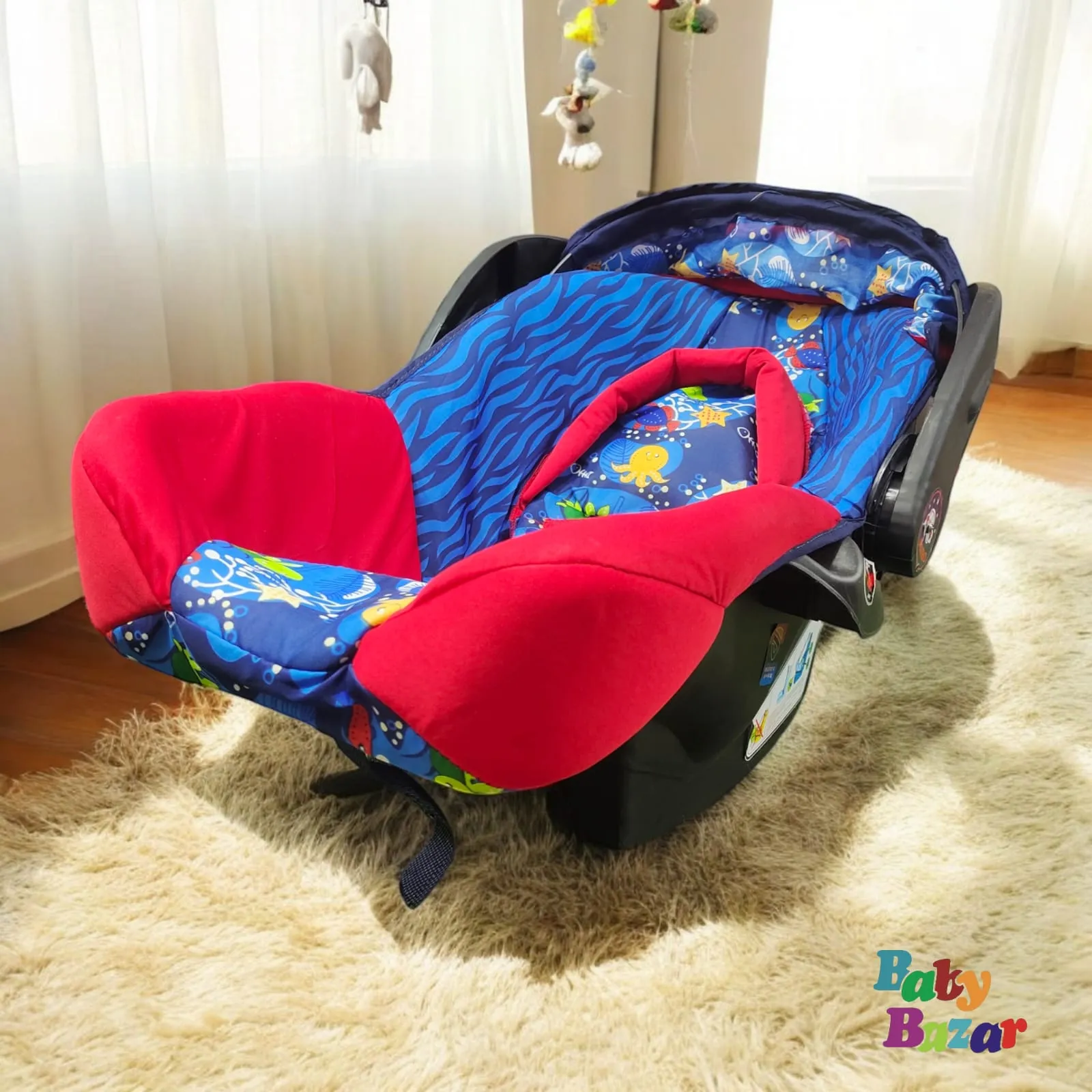 Baby Carry Cot & Car Seat with Soft Cushion Safe & Comfortable Travel Solution