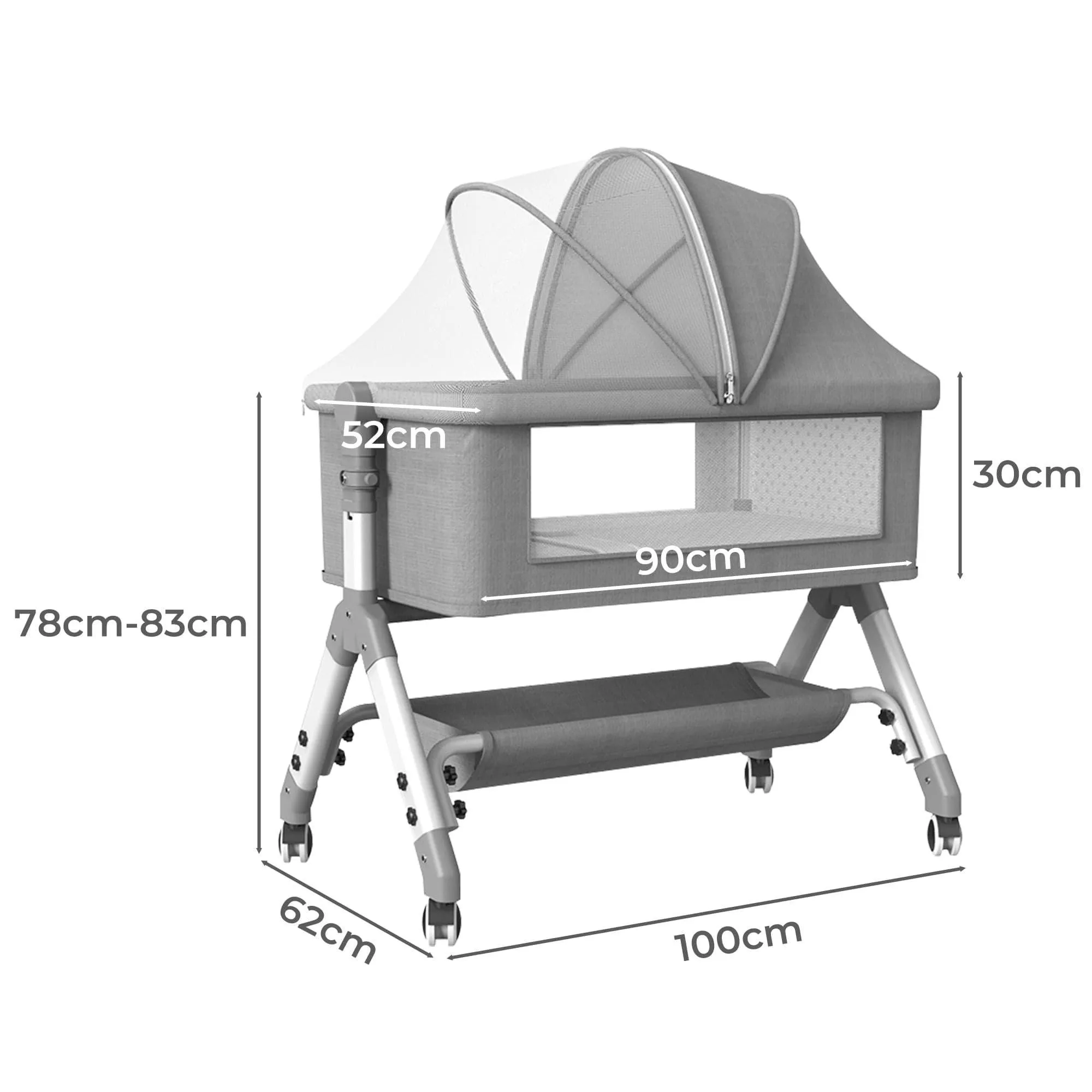Baby Cot Bed Crib Portable Bassinet