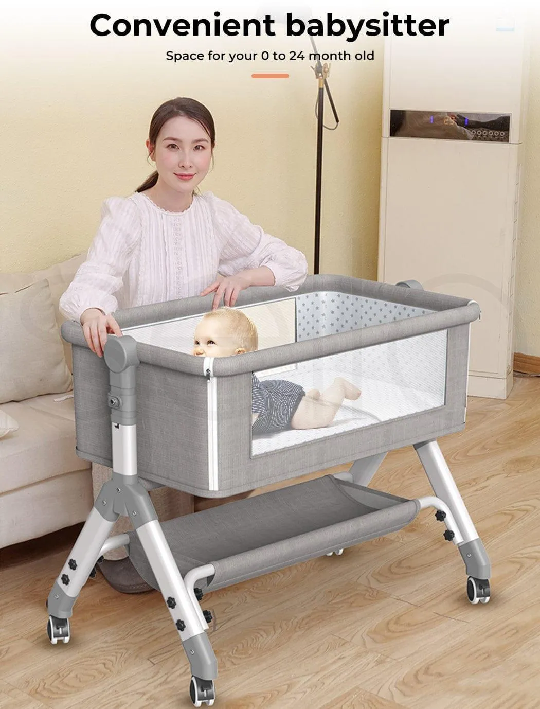 Baby Cot Bed Crib Portable Bassinet