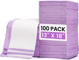 Baby Disposable Changing Pads 100 Pack Disposable Baby Underpads Ultra Soft Waterproof Diaper Changing Liners 13 x 18 in
