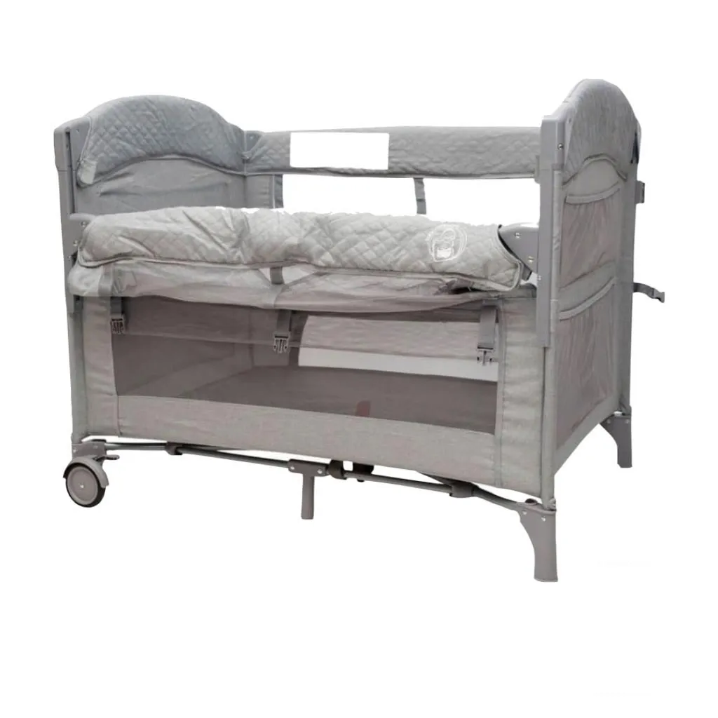 BABYWOMBWORLD 2-IN-1 CO-SLEEPER AND CAMP COT