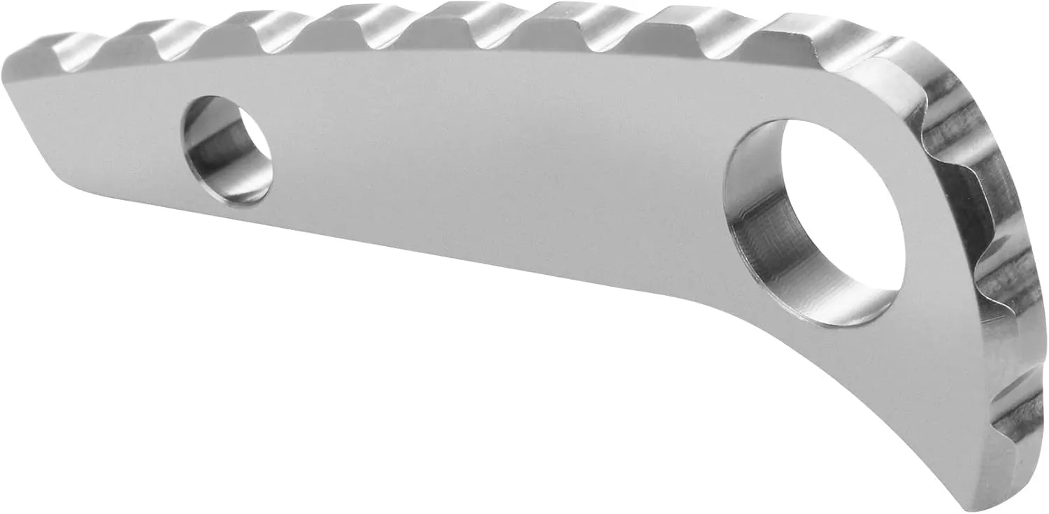 Back Spacer for Spyderco Paramilitary 2, Anodized Titanium Alloy CNC Spine Backspacer for C81, Premium Custom-made Accessory, Stonewash