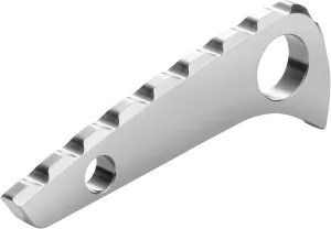 Back Spacer for Spyderco Paramilitary 2, Anodized Titanium Alloy CNC Spine Backspacer for C81, Premium Custom-made Accessory, Stonewash